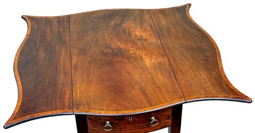 GEORGIAN 18TH CENTURY HEPPLEWHITE BABY PEMBROKE TABLE - ADDITIONAL PHOTO 11