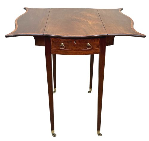 GEORGIAN 18TH CENTURY HEPPLEWHITE BABY PEMBROKE TABLE - ADDITIONAL PHOTO 12