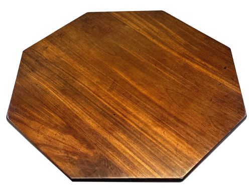 GEORGIAN MAHOGANY OCTAGONAL WINE TABLE - ADDITIONAL PHOTO 6