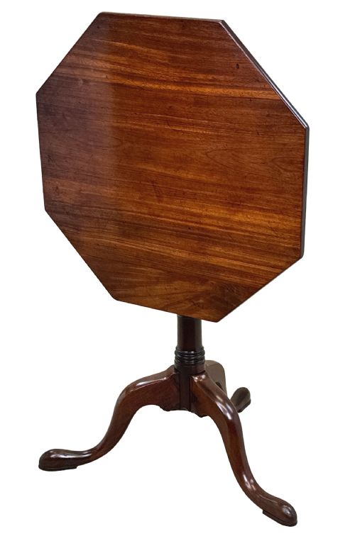 GEORGIAN MAHOGANY OCTAGONAL WINE TABLE - ADDITIONAL PHOTO 7