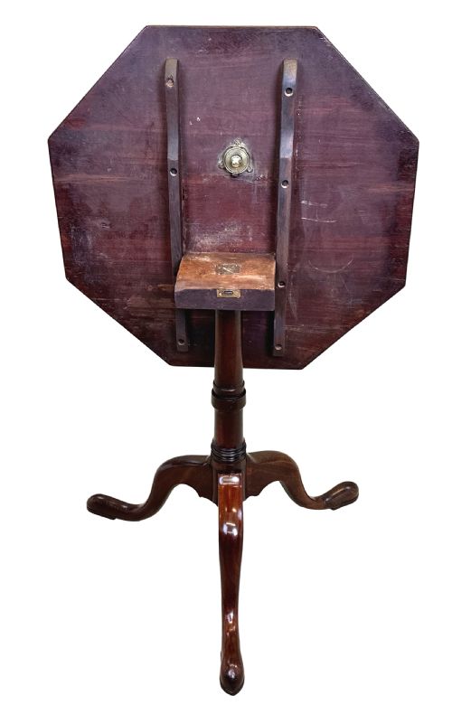 GEORGIAN MAHOGANY OCTAGONAL WINE TABLE - ADDITIONAL PHOTO 8