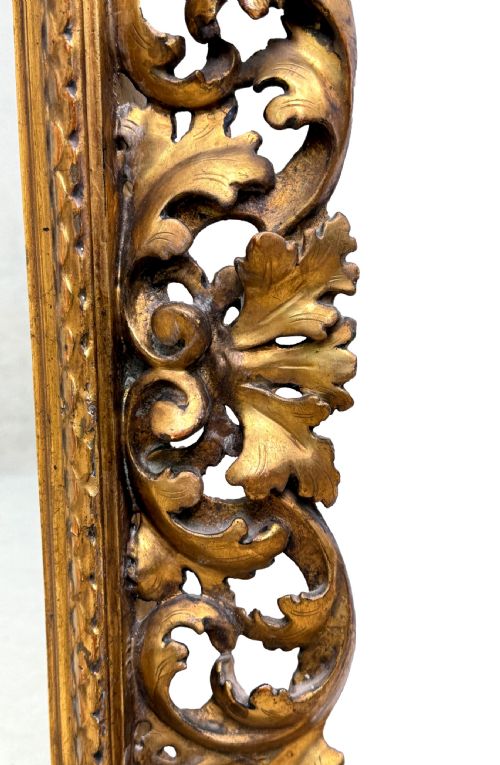 SMALL 19TH CENTURY ITALIAN GILTWOOD FLORENTINE MIRROR - ADDITIONAL PHOTO 5