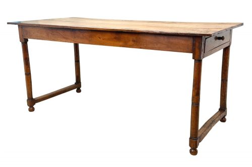 FRENCH PROVINCIAL 19TH CENTURY FRUITWOOD FARMHOUSE TABLE OF SMALL SIZE