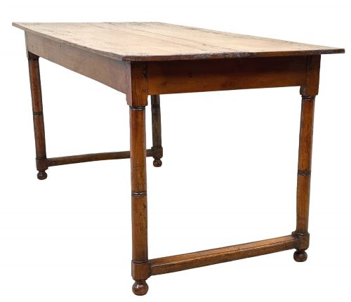 FRENCH PROVINCIAL 19TH CENTURY FRUITWOOD FARMHOUSE TABLE OF SMALL SIZE - ADDITIONAL PHOTO 4