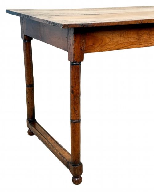 FRENCH PROVINCIAL 19TH CENTURY FRUITWOOD FARMHOUSE TABLE OF SMALL SIZE - ADDITIONAL PHOTO 5