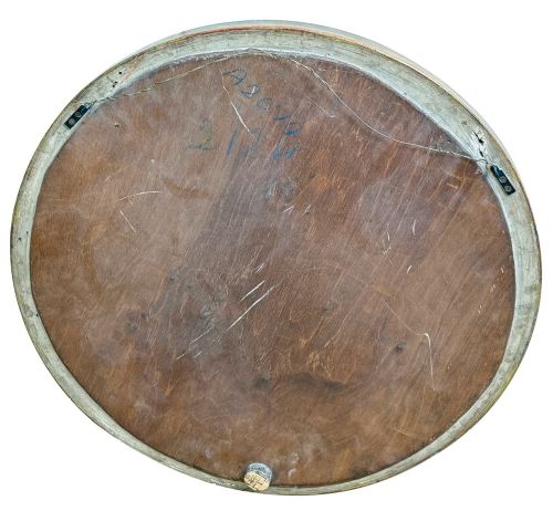 SMALL MID 19TH CENTURY GILTWOOD CIRCULAR CONVEX MIRROR - ADDITIONAL PHOTO 8