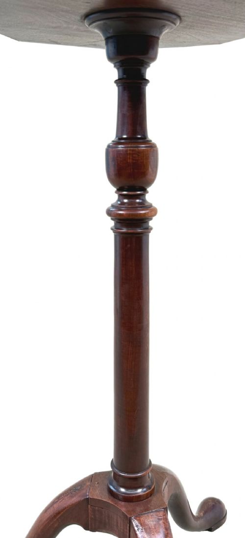 RARE 18TH CENTURY GEORGIAN MAHOGANY TORCHERE CANDLE STAND - ADDITIONAL PHOTO 2