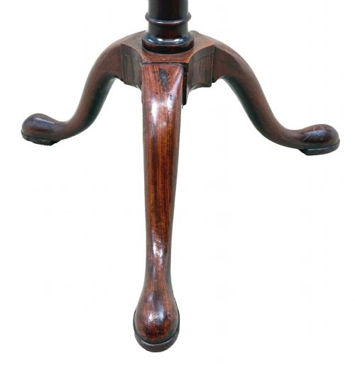 RARE 18TH CENTURY GEORGIAN MAHOGANY TORCHERE CANDLE STAND - ADDITIONAL PHOTO 6