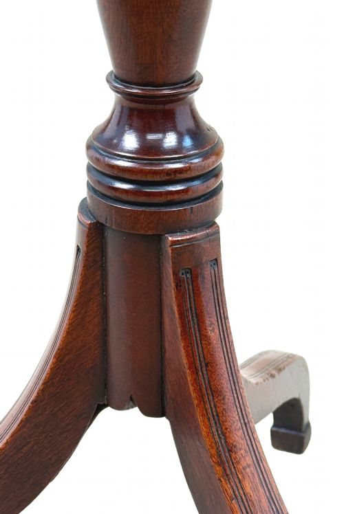 GEORGIAN 18TH CENTURY MAHOGANY CIRCULAR WINE TABLE - ADDITIONAL PHOTO 5