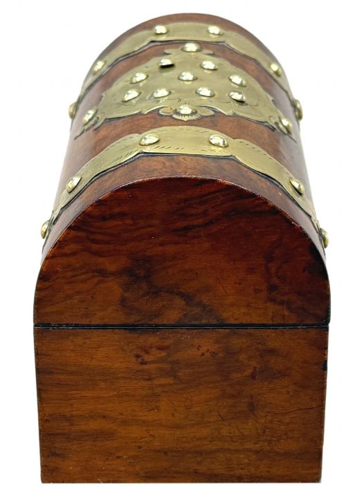 19TH CENTURY BURR WALNUT STATIONARY BOX - ADDITIONAL PHOTO 3