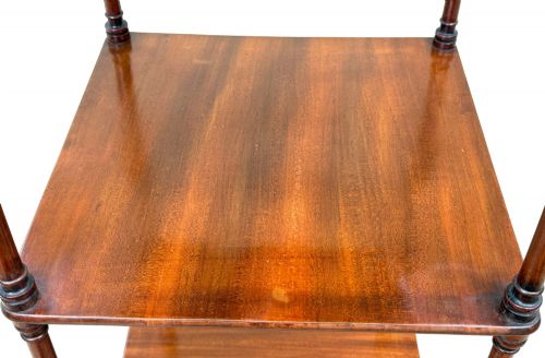 EARLY 19TH CENTURY REGENCY MAHOGANY SMALL WHATNOT TAGRE - ADDITIONAL PHOTO 3