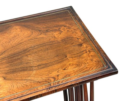 FINE QUALITY REGENCY ROSEWOOD QUARTETTO NEST OF FOUR OCCASIONAL TABLES - ADDITIONAL PHOTO 8
