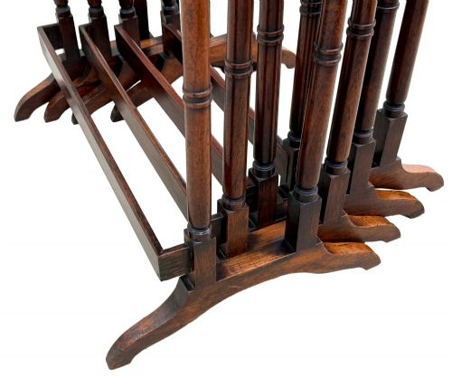FINE QUALITY REGENCY ROSEWOOD QUARTETTO NEST OF FOUR OCCASIONAL TABLES - ADDITIONAL PHOTO 10