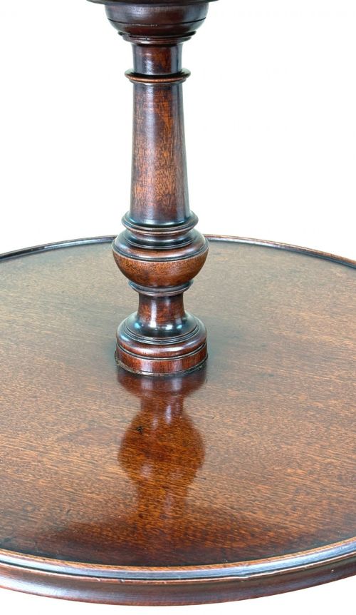 GEORGIAN 18TH CENTURY MAHOGANY THREE TIER DUMBWAITER - ADDITIONAL PHOTO 2