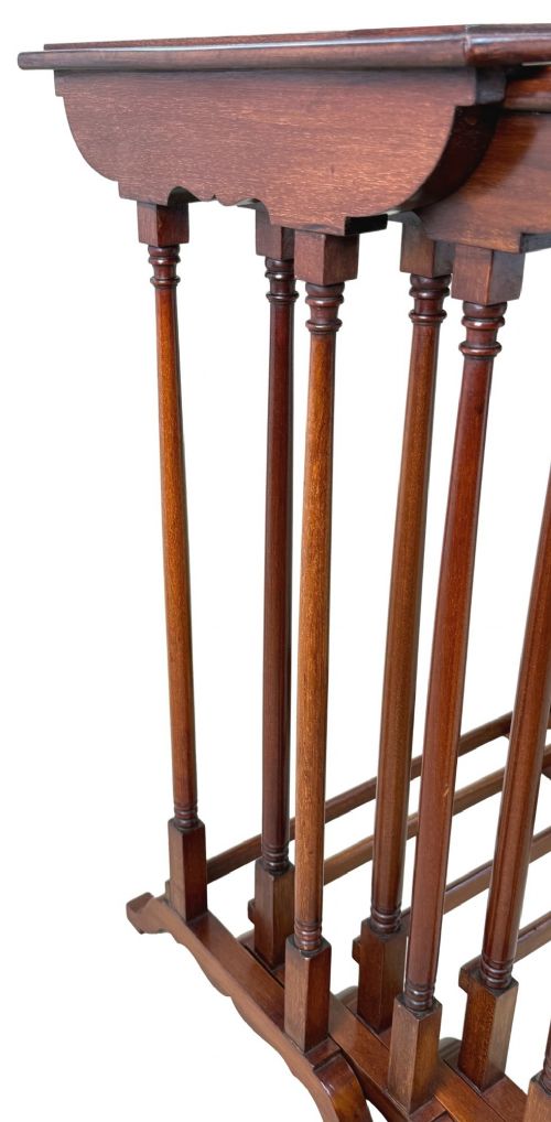 19TH CENTURY MAHOGANY QUARTETTO NEST OF FOUR COFFEE TABLES - ADDITIONAL PHOTO 2
