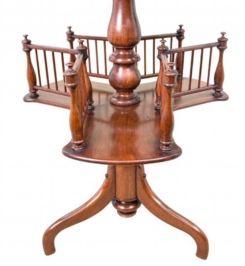 19TH CENTURY BURR WALNUT CIRCULAR OCCASIONAL BOOK TABLE VICTORIAN - ADDITIONAL PHOTO 1