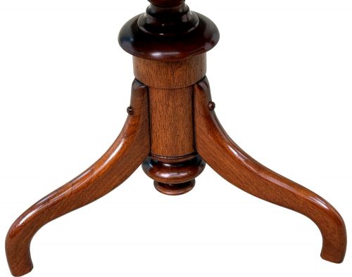 19TH CENTURY BURR WALNUT CIRCULAR OCCASIONAL BOOK TABLE VICTORIAN - ADDITIONAL PHOTO 5