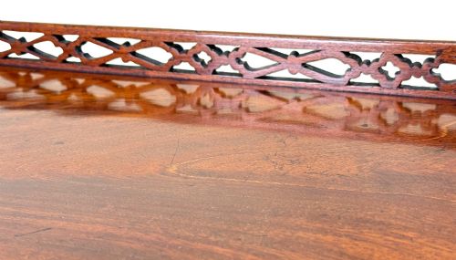 GEORGIAN 18TH CENTURY CENTRAL STANDING MAHOGANY SILVER TABLE CHIPPENDALE PERIOD - ADDITIONAL PHOTO 9
