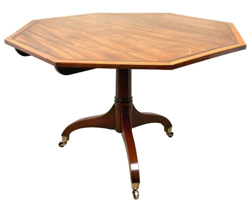 Georgian 18th Century Mahogany Octagonal Hall Centre Table