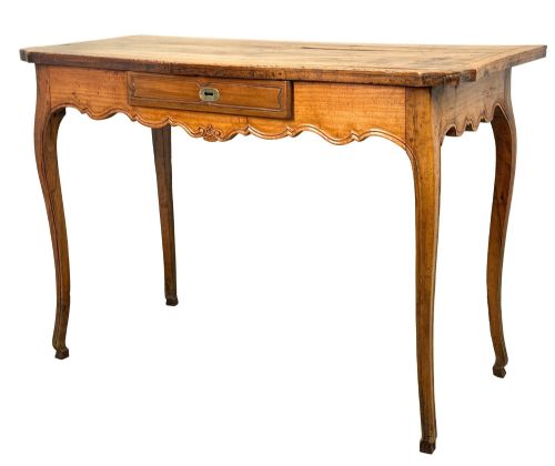 French Provincial Louis XVI Cherry Wood Side Table, Late 18th Century