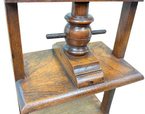fig 5. 19th Century Dutch Walnut Miniature Book Press