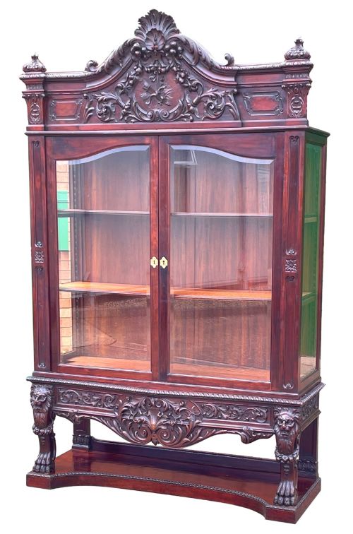 19th Century Mahogany Display Cabinet
