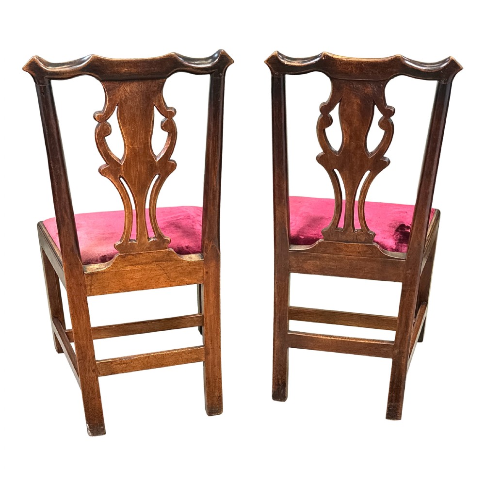 Set Of Six Georgian Walnut Dining Chairs View IV