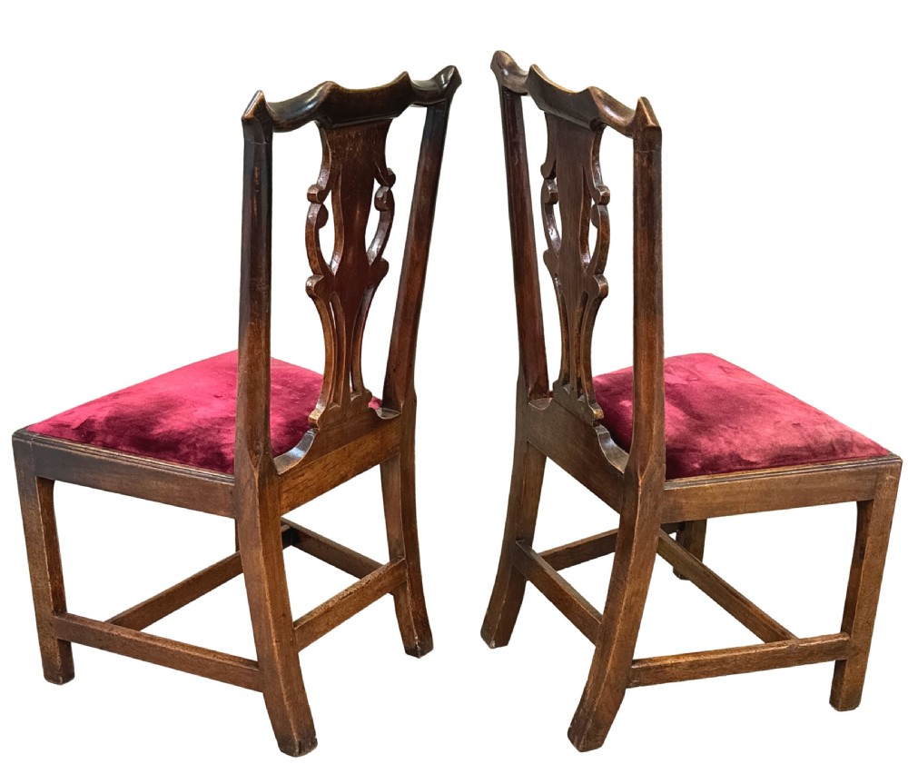 Set Of Six Georgian Walnut Dining Chairs View VI