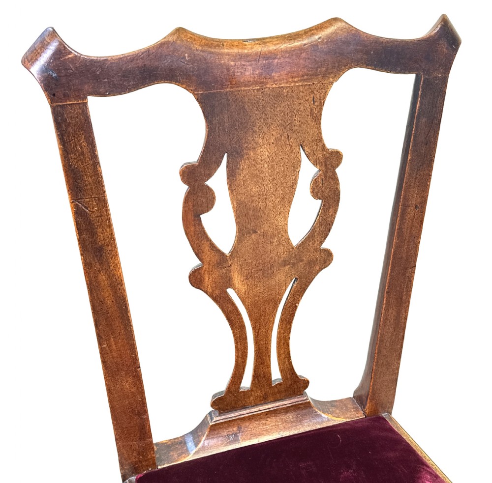 Set Of Six Georgian Walnut Dining Chairs View VII
