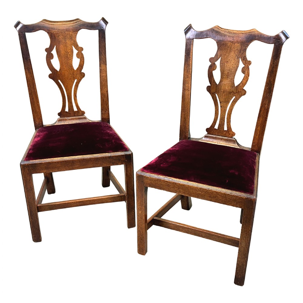 Set Of Six Georgian Walnut Dining Chairs View VIII