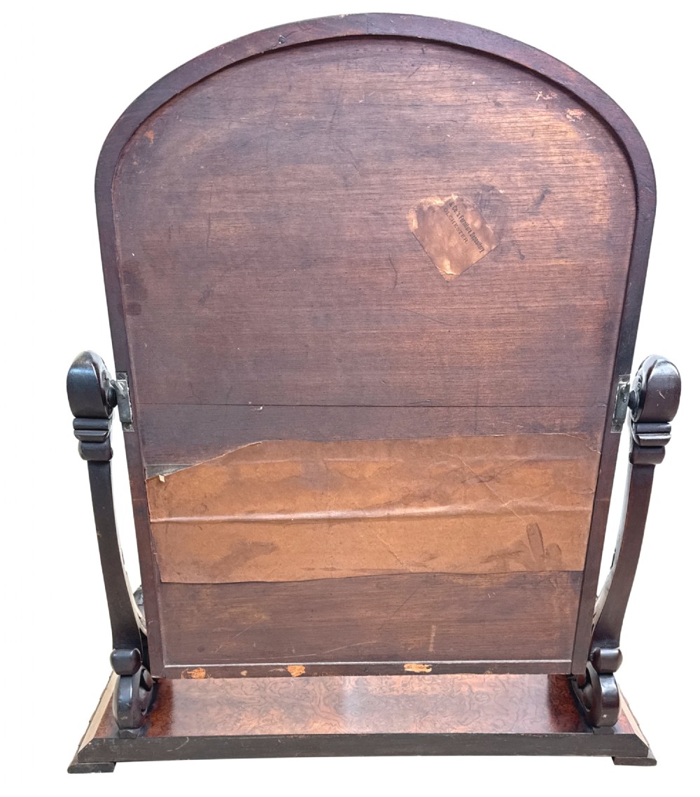 Victorian Burr Walnut Dressing Table Mirror View XIV