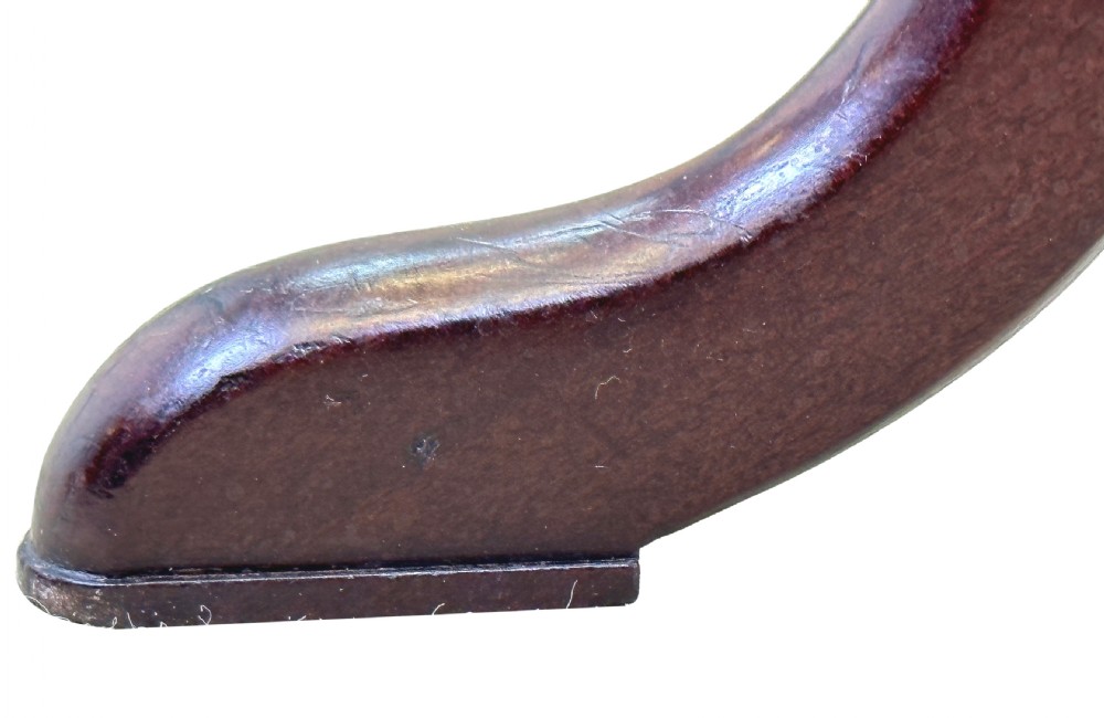 An 18th-century mahogany torchere stand featuring a circular dished top, a slender fluted stem, and a tripod base. View VIII