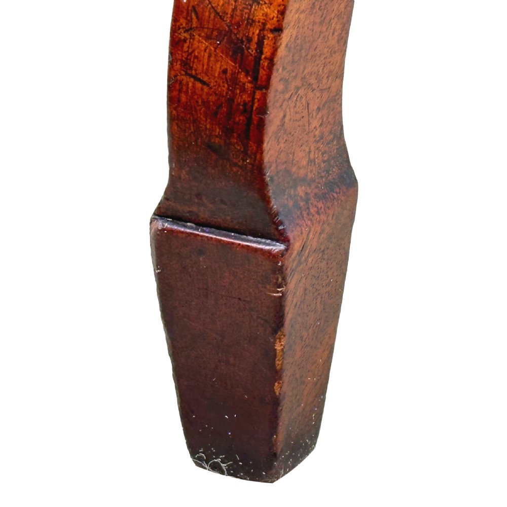 A Regency mahogany tilt-top wine table featuring a rectangular surface with rounded corners, supported by a turned central pedestal and a tripod base. View IV