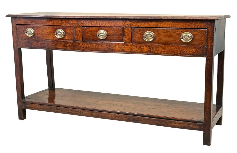 Small Georgian 18th Century Oak Dresser Base