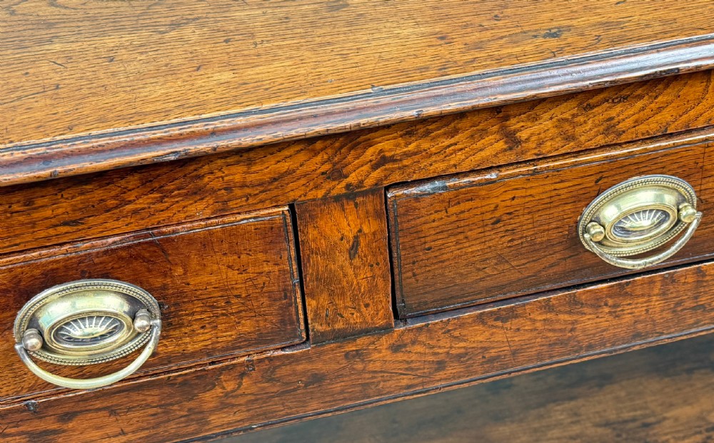 Small Georgian 18th Century Oak Dresser Base View VIII