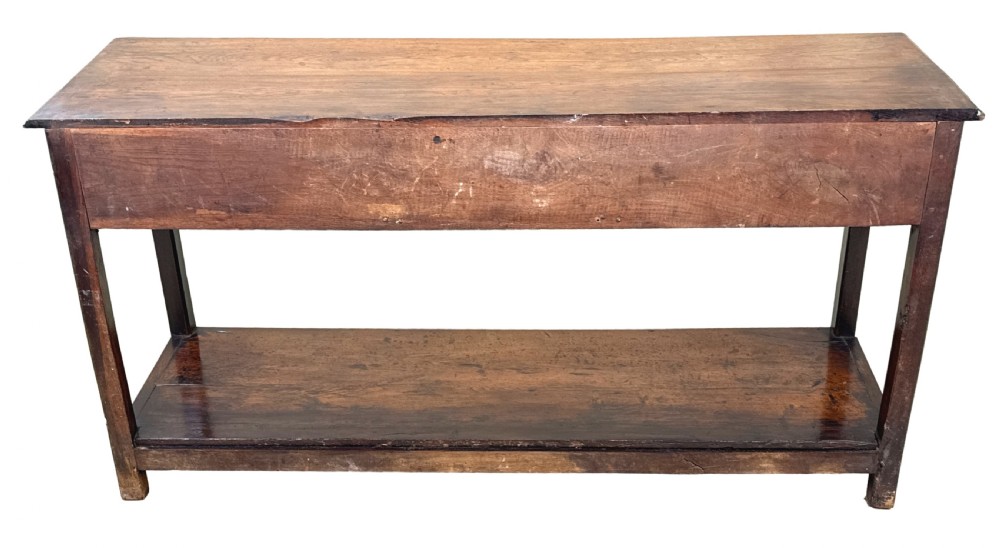Small Georgian 18th Century Oak Dresser Base View IX