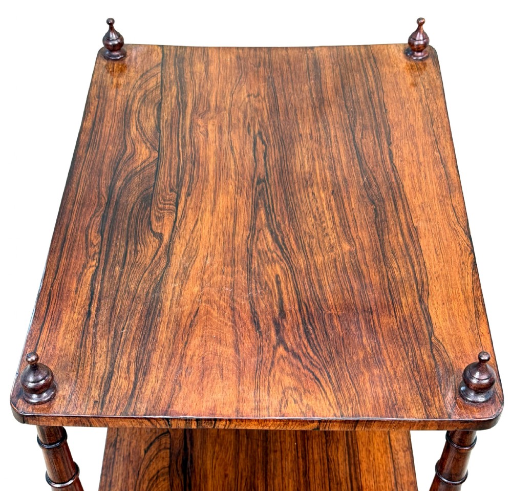 19th Century Rosewood Two Tier Étagère View V