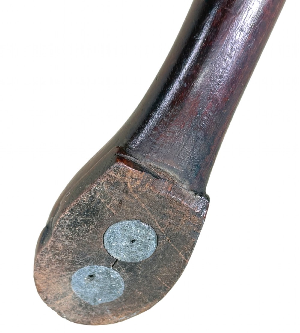 An 18th-century Georgian mahogany torchere stand featuring an octagonal tray top with raised gallery, a turned column, and a tripod base. View VIII