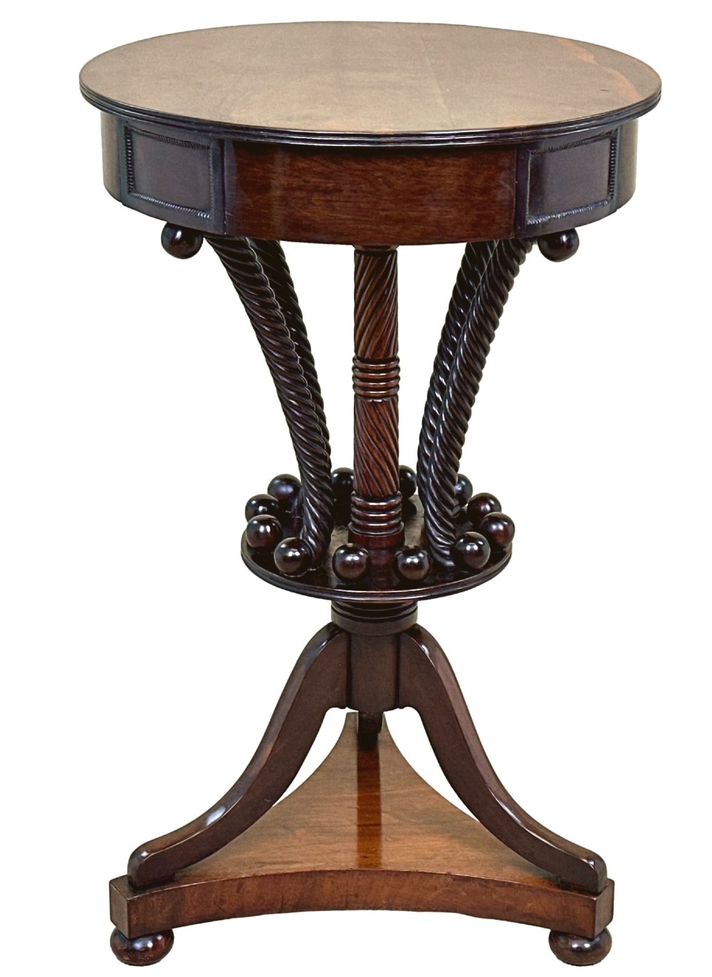 19th Century Laburnum Wood Occasional Table View XI