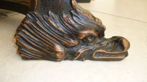 Antique Heavily Carved Renaissance Italian Chair