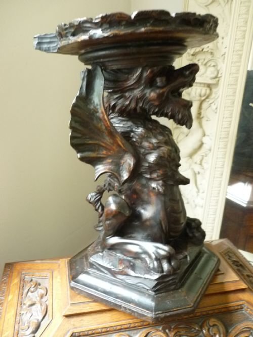 Rare Italian Venetian Griffin Grotto Stool