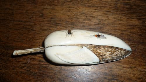 Rare Antique Japanese Ivory Shibayama Signed