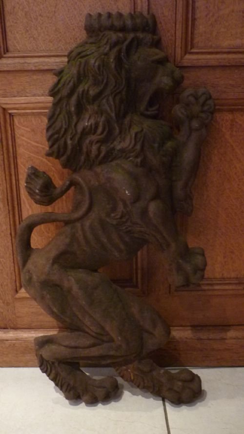 Large Antique Rampant Lion