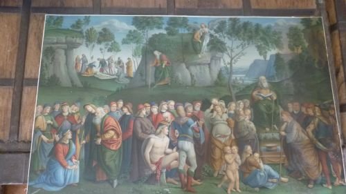 Rare 1870 Arundel Society Chromolithograph Saints Angels