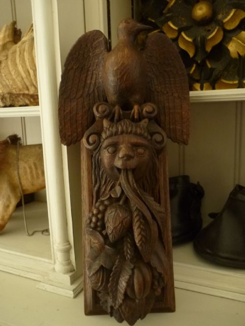 19th Century Black Forest Panel Bird