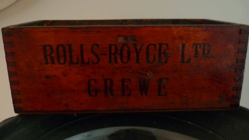 Vintage Rolls Royce Box Crate