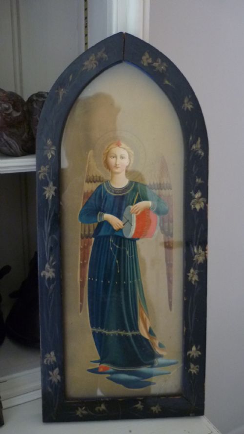 Antique Chromolithograph Angel Fra Beato Angelico