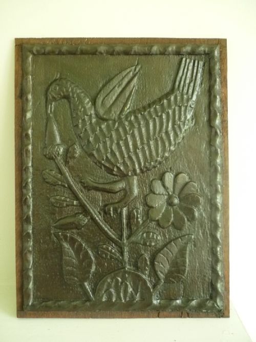 17th Cetury Carved Oak Bird Panel with the Tree of Life
