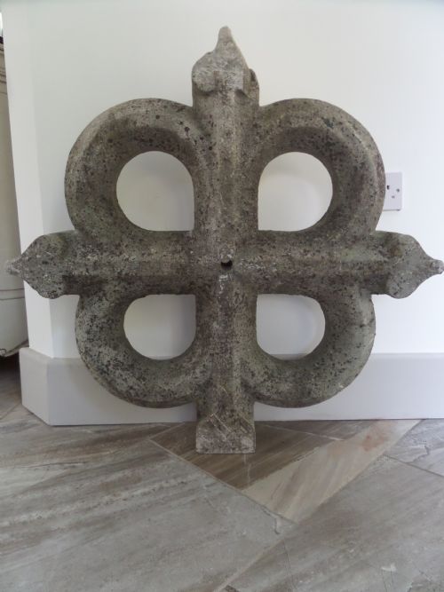 Large Church Stone Cross 19th Century