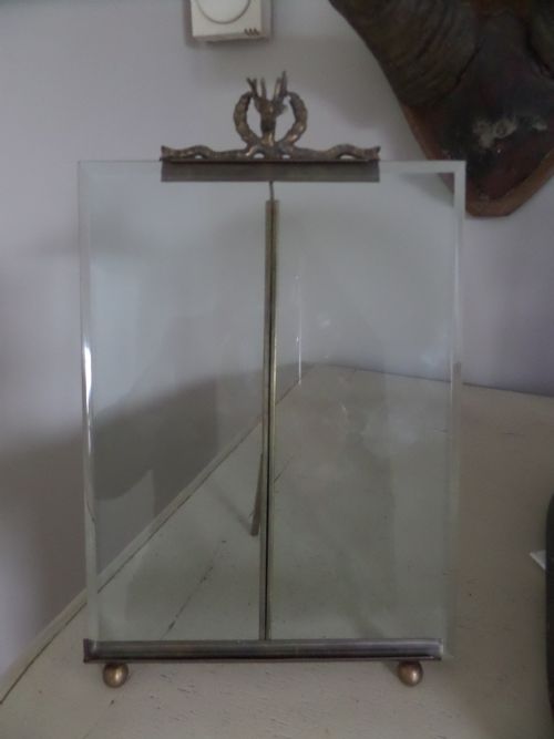 Antique French Ormolu Brass Stag Picture Frame